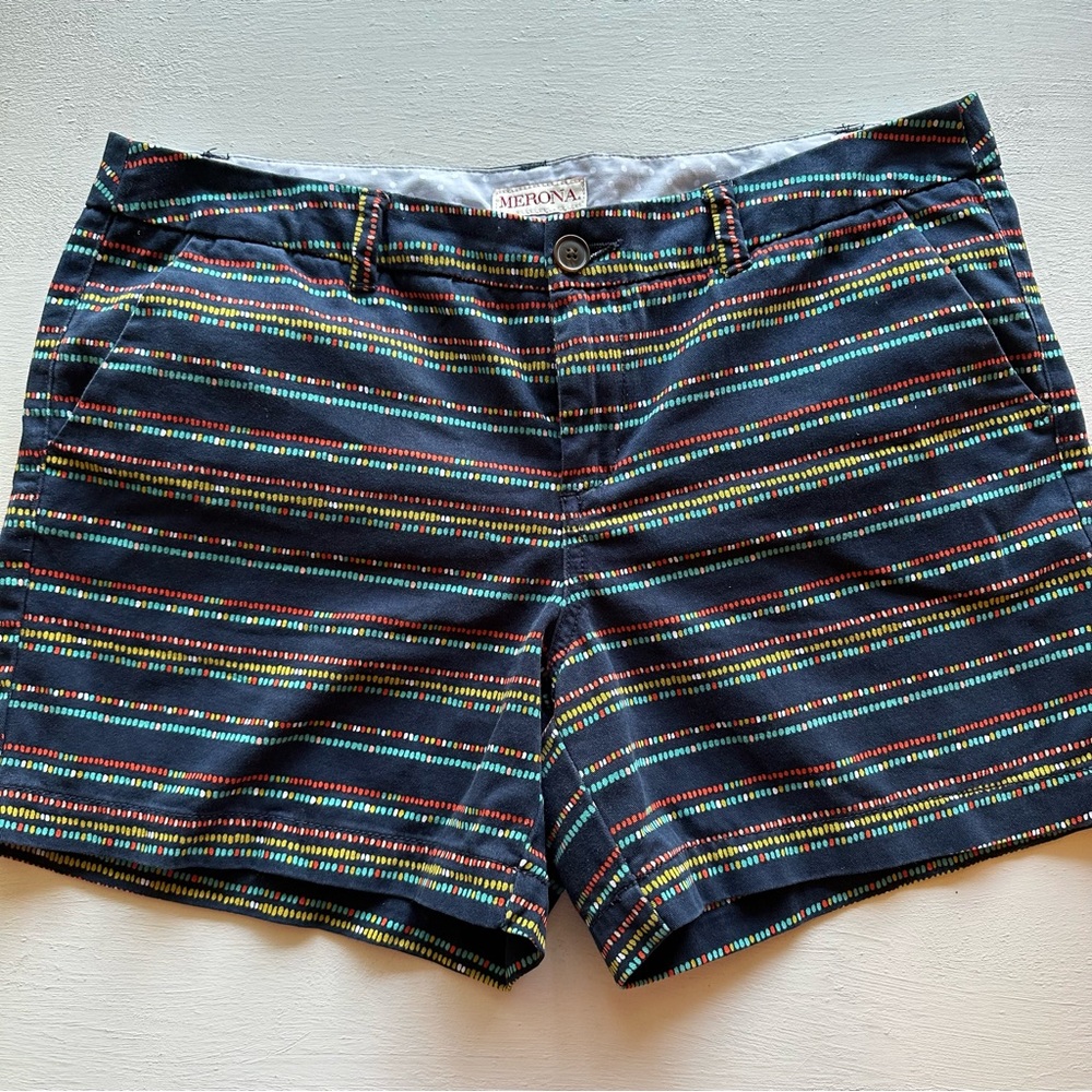 Merona Colorful Cotton Shorts 5” Inseam Size 10